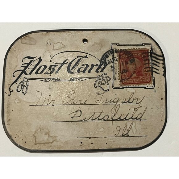 Antique 1906 Postcard From The Bellman Postcard Company Chicago - Picture 1 of 4